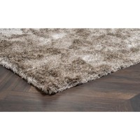 Collins Handwoven Shag Area Rug Taupe 8x10