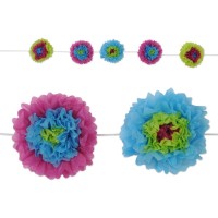 Tissue Flower Garland