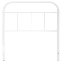 Modway Serena Rustic Farmhouse Style Steel Metal Twin Headboard Size In White,