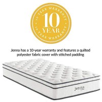 Modway Jenna 10A Innerspring And Memory Foam Twin Mattress With Individually Encased Coils