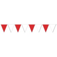 Red White Pennant Banner