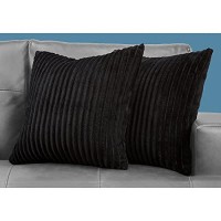 Monarch Specialties I 9357 Pillows Set of 2 18 X 18 Square Insert Included Decorative Throw Accent Sofa Couch Bedroom P