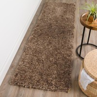 Addison Alpha Lavish Variegated Mushroom Shag 23 x 76 Runner Rug