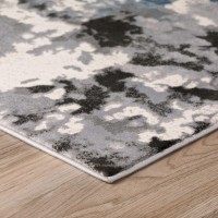 Addison Dayton Transitional Abstract Grey 51 x 75 Area Rug