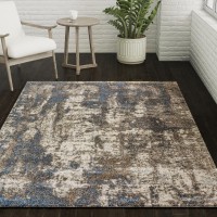 Barkley ABK36GR5X7 Blue Area Rug