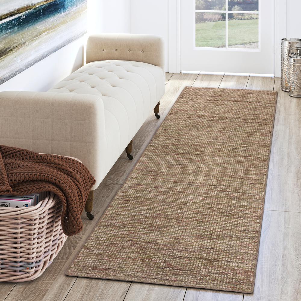 Addison Mission Casual Tonal Solid Latte 23 x 76 Runner Rug