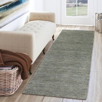 Addison Heather Multitonal Solid Steel 23 x 76 Runner Rug