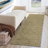 Addison Mission Casual Tonal Solid Green 23 x 76 Runner Rug