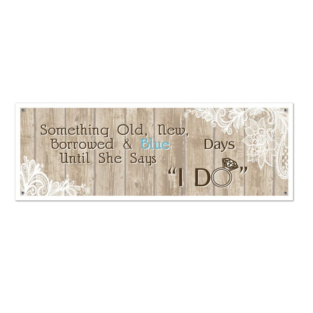 Rustic Wedding Sign Banner