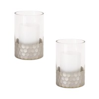 Glass Candle Holder Set of 2