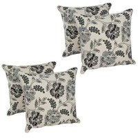 Blazing Needles 18-Inch Corded Throw Pillows With Inserts (Set Of 4)