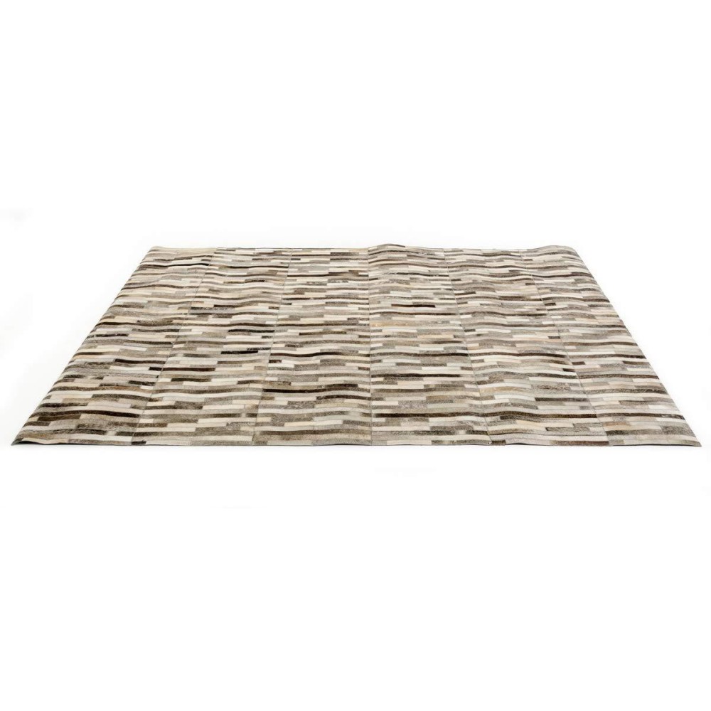 Homeroots Decor Design Modern Leather Small Area Rug