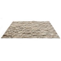 Homeroots Decor Design Modern Leather Small Area Rug