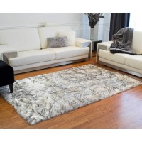 Homeroots Faux Fur Sheepskin Area Rugs Indoor Home Decor Rug Living Room Decor Carpet Area Rugs For Bedroom Living Room Lux