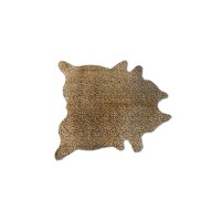 Homeroots Cowhide Microsuede 5 X 7 Cheetah Cowhide Area Rug