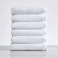 Great Bay Home 100 Cotton Hand Towel Set 16 X 28 Inches Highly Absorbent Textured Popcorn Weave Hand Towels Acacia Collecti