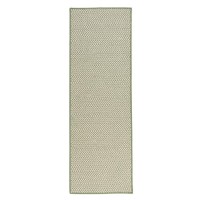 Herringbone Mudroom Runner Moss Green 26x7