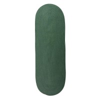 Reversible FlatBraid Oval Runner Hunter Green 24x7