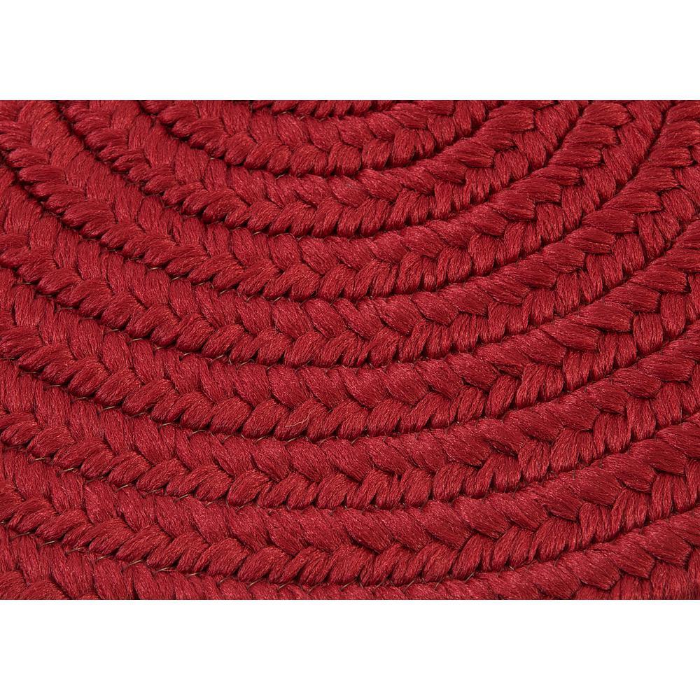 Reversible FlatBraid Oval Runner Red 24x5