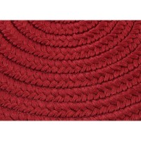 Reversible FlatBraid Oval Runner Red 24x5