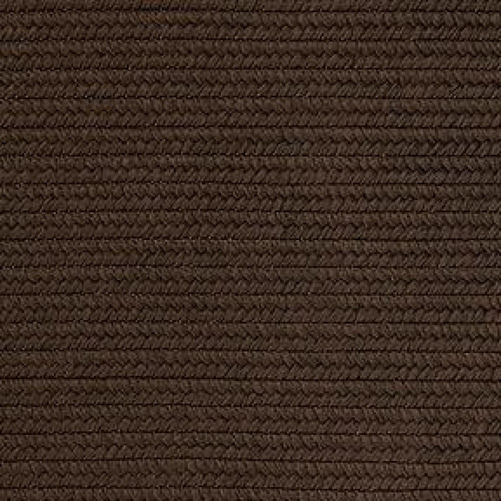 Reversible FlatBraid Rect Runner Earth Brown 24x10