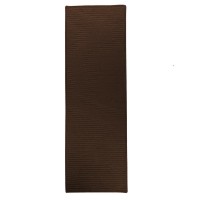 Reversible FlatBraid Rect Runner Earth Brown 24x9