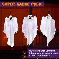 Joyin 3 Pack Halloween Party Decoration 275 Hanging Ghosts Cute Flying Ghost For Front Yard Patio Lawn Garden Party D Cor A