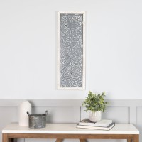 Stratton Home Decor Dropship us home SUHQX Stratton Home Decor Metal Embossed Panel Wall Dcor Distressed White Grey