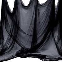 Whaline Halloween Black Creepy Cloth 276 X 87 Inch Spooky Halloween Decoration For Haunted Houses Party Supplies