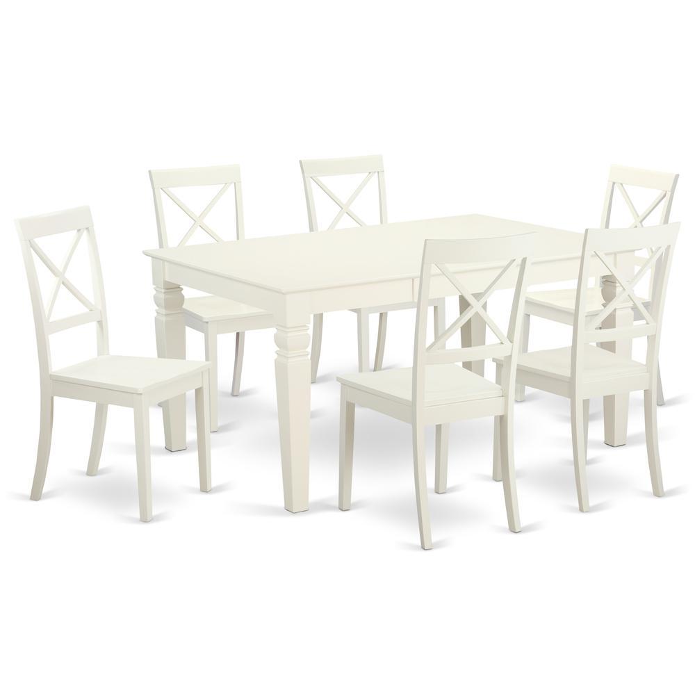 Dining Room Set Linen White WEBO7LWHW