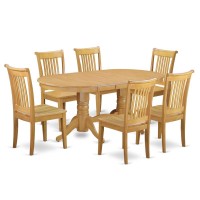 Dining Room Set Oak VAPO7OAKW