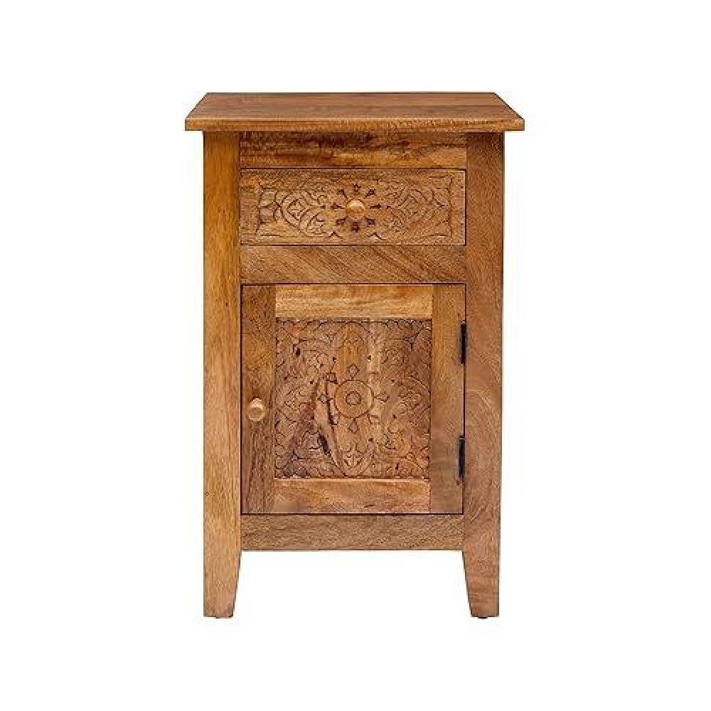 Jofran Inc. Global Archive Hand Carved Accent Table