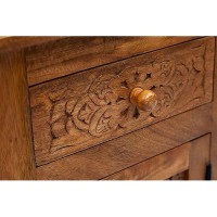 Jofran Inc. Global Archive Hand Carved Accent Table