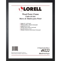 Lorell Solid Wood Poster Frame Black 22 x 28 49222