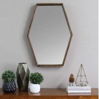 Homeroots Furniture Handcrafted Wood Mirror With Decorative Frame 321306