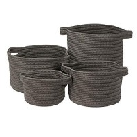 American Farmhouse 4Piece Basket Set Smoke