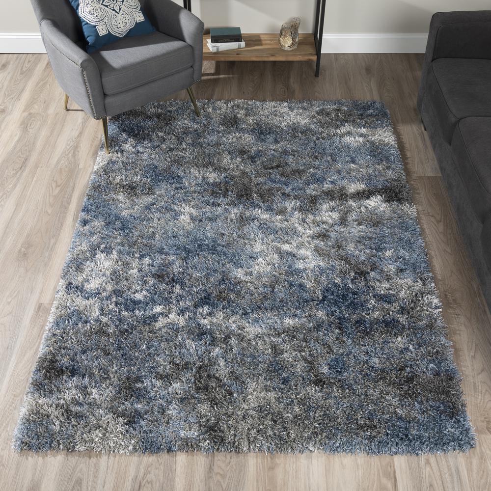 Borealis 33 Blue 53X77 Area Rug