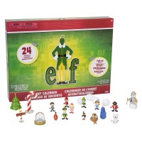 Jakks Holiday Elf Advent Calendar Enjoy 24 Days Of Fun Collectible Surprise Figures