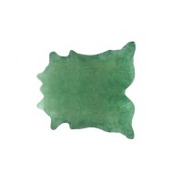 Homeroots 72 X 84 Light Green Cowhide Rug