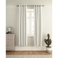 Furinno Collins Blackout Curtain 52x84 in 2 Panels White