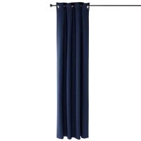 Furinno Collins Blackout Curtain 52x95 in 2 Panels Dark Blue