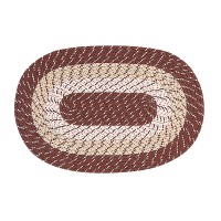 Better Trends Country Braid Collection is Durable and Stain Resistant Reversible Indoor Area Utility Rug 100 Polypropylene in V