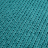 Reversible FlatBraid Rect Runner Aqua 24x8