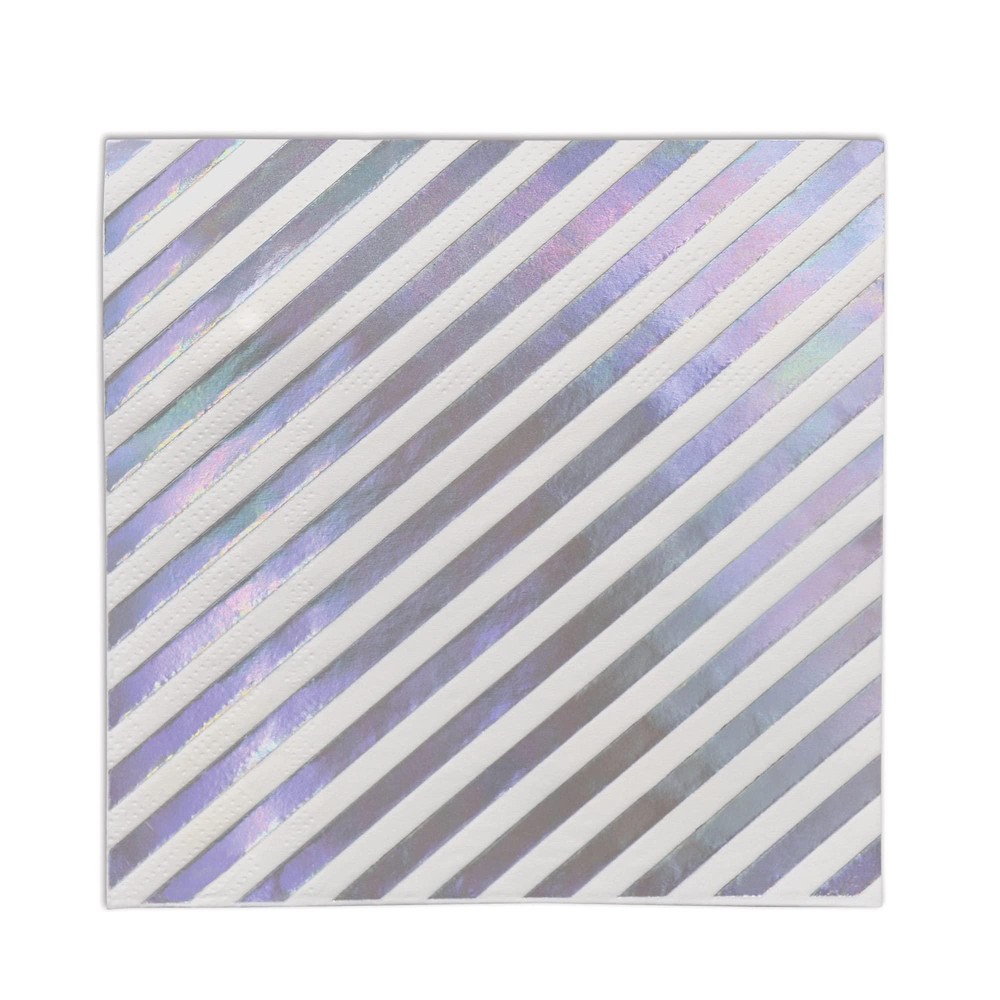 Iridescent Stripes Luncheon Napkins