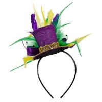 Mardi Grastop Hat Headband