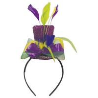 Mardi Grastop Hat Headband