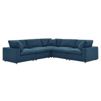 Commix Down Filled Overstuffed 5 Piece 5Piece Sectional Sofa