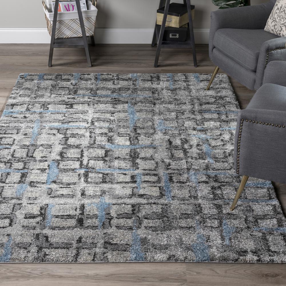 Plano 34 Grey 96X132 Area Rug