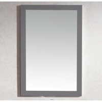 Fully Framed 24 Maple Grey Mirror