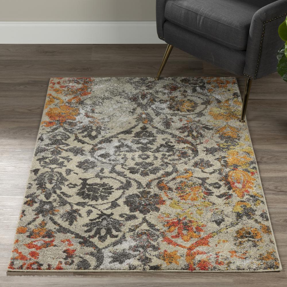 Platinum 31 Orange 710X107 Area Rug